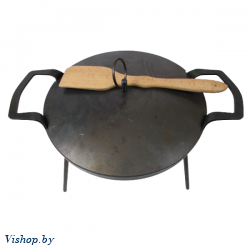 Сковорода дисковая 30 см с крышкой