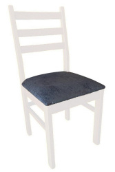 стул мдк-341 эмаль белая микровелюр серый дуб