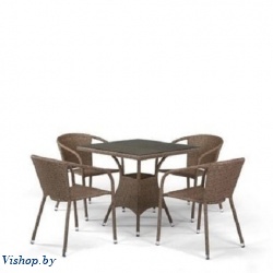 Комплект мебели T197BT Y137C-W56 4PCS Light Brown 4Pcs 4+1