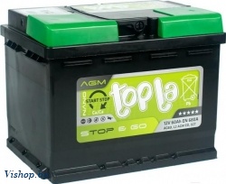 Автомобильный аккумулятор Topla TOP AGM Stop-Go TAG60 / 114060 (60 А/ч)