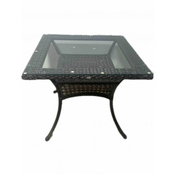 Стол обеденный квадратный DECO 90х90 серо-коричневый