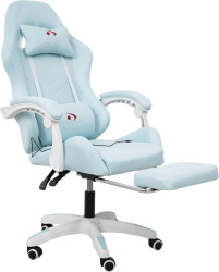 вибромассажное кресло calviano 1584 голубая ткань на Vishop.by 