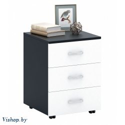 тумба альба-3 черный/белый на Vishop.by 