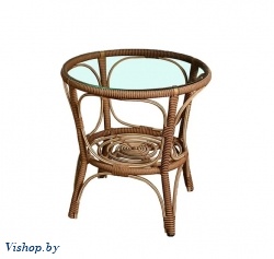 Стол кофейный из искусственного ротанга бамбук