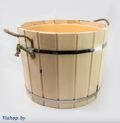 Запарник 16 л липа с пластиковой вкладкой