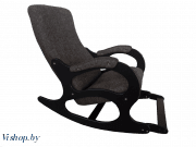 Кресло-качалка Бастион 4-2 с подножкой рогожка (темное рябое) на Vishop.by 