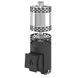 Печь для бани Везувий Чёрная Пчёлка с баком от Vishop.by 