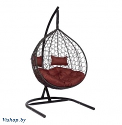 Подвесное кресло Скай 03 черный подушка коричневый на Vishop.by 