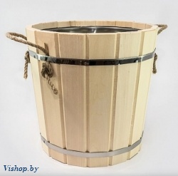 Запарник 12 л липа с нержавеющей вкладкой