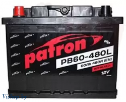 Автомобильный аккумулятор Patron Power PB60-500L (60 А/ч)