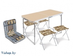 Комплект складной мебели Ника ССТ-К2 кофе с молоком сафари