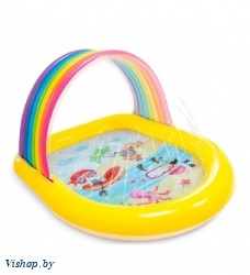Бассейн детский надувной Радуга с фонтанчиками