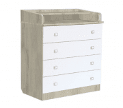 комод polini kids simple 1580 вяз/белый на Vishop.by 