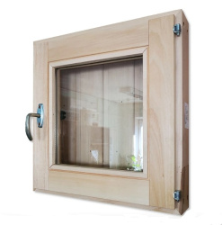 Форточка для бани Липа стеклопакет 60х60 см