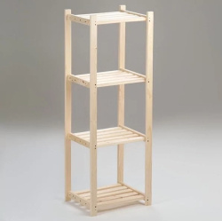 Стеллаж деревянный ЗЕВС 4 полки
