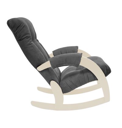 Кресло-качалка Модель 67 Verona Antrazite Grey сливочный