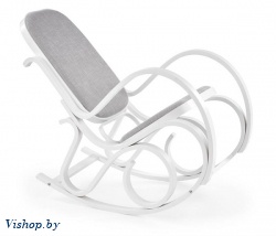 Кресло качалка HALMAR MAX BIS PLUS белый на Vishop.by 