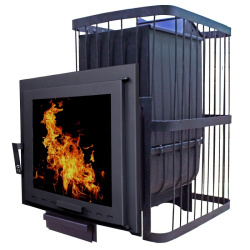 Печь-каменка КомфортПром Чугун закрытая 20 панорама от Vishop.by 