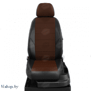 Автомобильные чехлы для сидений Geely Emgrand седан, универсал, джип. ЭК-11 шоколад/чёрный