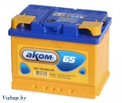 Автомобильный аккумулятор AKOM 6СТ-65 Евро 565000009 (65 А/ч)