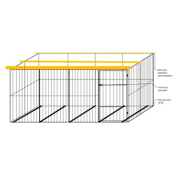 Каркас для вольера № 21 2х2
