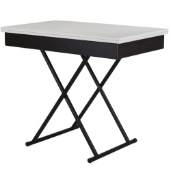 стол трансформер лерон белый черный на Vishop.by 
