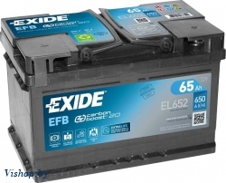 Автомобильный аккумулятор Exide EFB EL652 (65 А/ч)