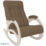 Кресло-качалка модель 4 б/л Мальта 17 сливочный на Vishop.by 