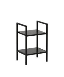 стеллаж leset стилвуд 12 узкий 2 полки черный на Vishop.by 
