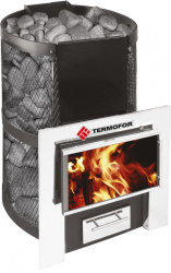 Печь для бани Термофор Кольчуга 14-18 панорамная дверца+парогенератор от Vishop.by 