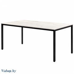 стол сеул 160х80 дуб белый металл черный на Vishop.by 