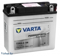 Мотоаккумулятор Varta 12N5.5-3B / 506011004 (6 А/ч)