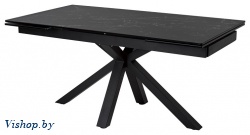 стол обеденный mebelart alto 160 черный мрамор/черный на Vishop.by 