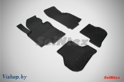 Резиновые коврики салона Сетка для Volkswagen Golf V 2003- Черные