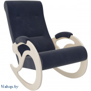 Кресло-качалка модель 5 Verona Denim Blue сливочный на Vishop.by 
