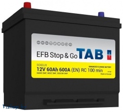 Автомобильный аккумулятор TAB Magic - Go Asia EFB 60 JR / 212860 (60 А/ч)
