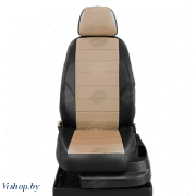 Автомобильные чехлы для сидений Toyota Verso компактвен, микровэн. ЭК-04 бежевый/чёрный
