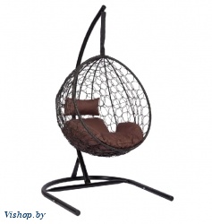 Подвесное кресло Скай 02 черный подушка коричневый на Vishop.by 