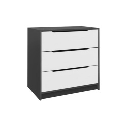 комод интерио 1 сн-111.04 графит серый белый на Vishop.by 