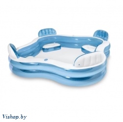 Надувной семейный бассейн Intex с сиденьями (56475)