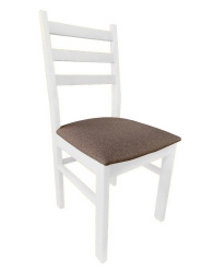 стул мдк-341 эмаль белая рогожка коричневая дуб