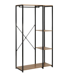 вешалка напольная широкая leset вудми 3 полки