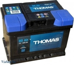 Автомобильный аккумулятор THOMAS Низкий R+ (60 А/ч)