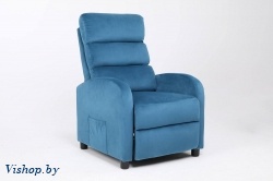 кресло вибромассажное calviano 2164 синий велюр на Vishop.by 