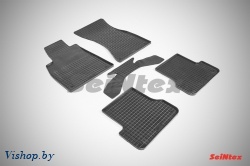 Резиновые коврики салона Сетка для Audi A7 2010-2017 Черные
