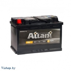 Автомобильный аккумулятор Atlant Black L+ (75 А/ч)