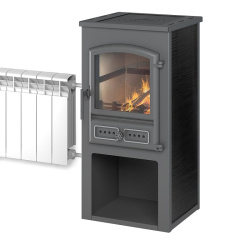 Камин ЭТНА (БКД) с плитой и т/о Антрацит