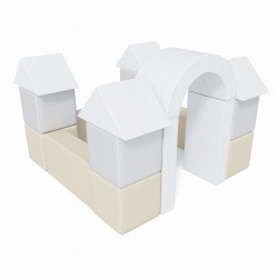 Мягкий комплекс Замок ДМФ-МК-19.07.01 серый-бежевый