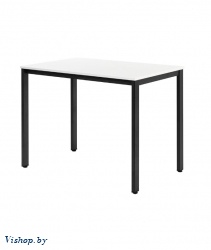 стол сеул 100х60 белый металл черный на Vishop.by 