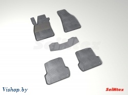 Резиновые коврики салона Сетка для Audi A4 B7 2004-2007 Черные